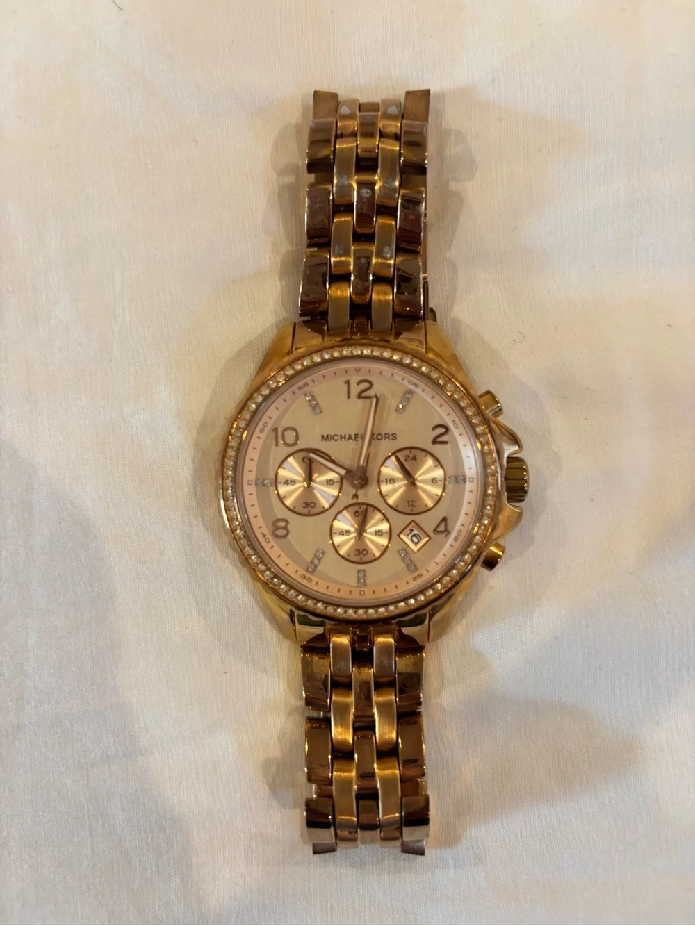 Michael Kors Rose Gold Chronograph Bracelet Watch